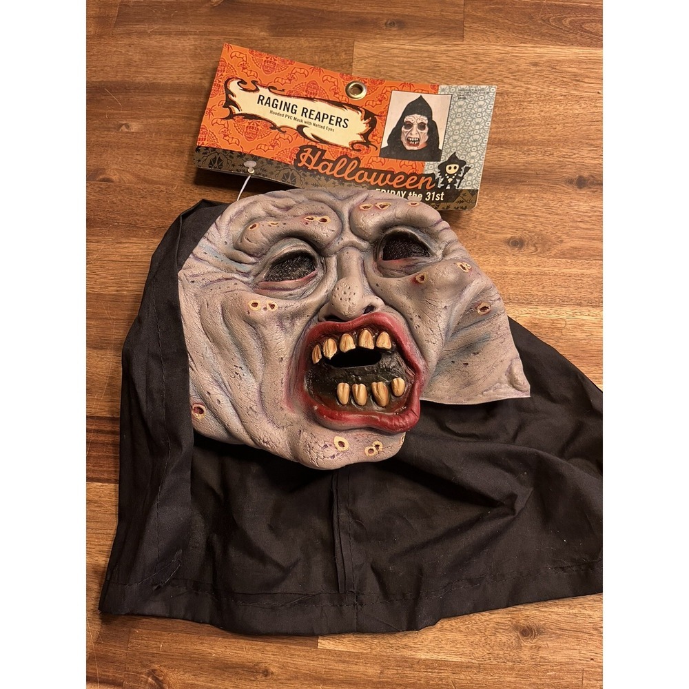 Vintage Raging Reapers Mask The Paper Magic Group Latex Halloween 2003 NOS